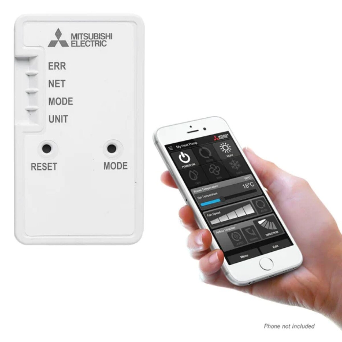 Mitsubishi Electric Wi-Fi Interface Controller - Voice Control, 7-Day Schedule - MAC-588IF-E