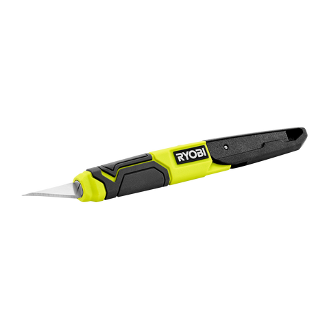 Ryobi Quick Change Hobby Knife with 3 Blades & Slide-Switch Blade Change