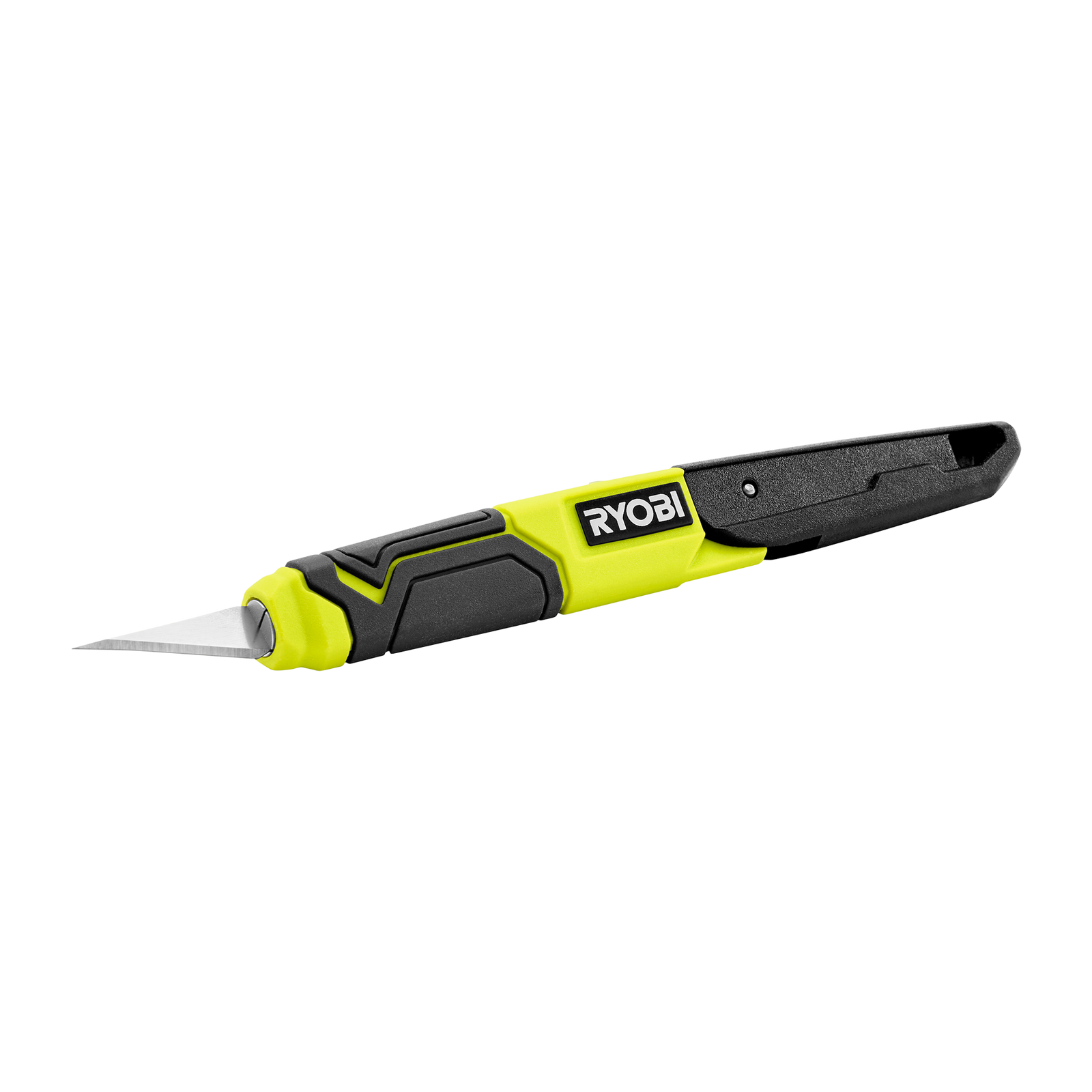 Ryobi Quick Change Hobby Knife with 3 Blades & Slide-Switch Blade Change