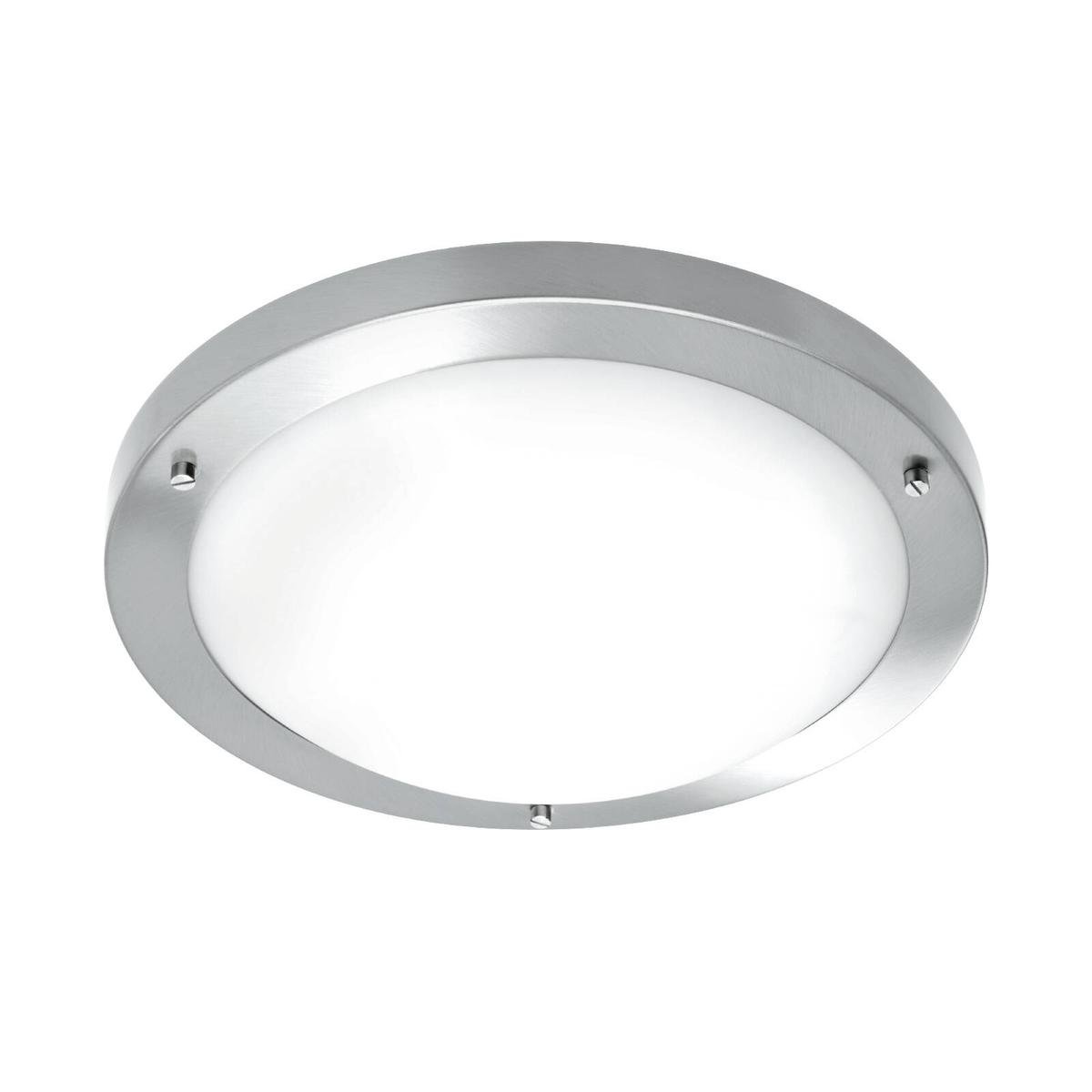 Brilliant Atherton Ceiling Light - 310mm - Brushed Steel - IP44 Rated - SuperSaverAU - view 1