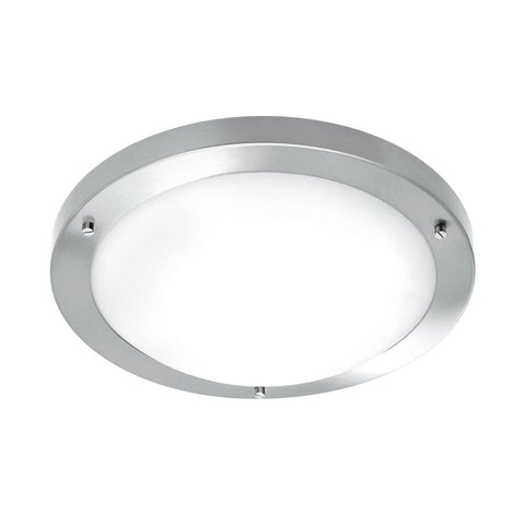 Brilliant Atherton Ceiling Light - 310mm - Brushed Steel - IP44 Rated - SuperSaverAU - view 1