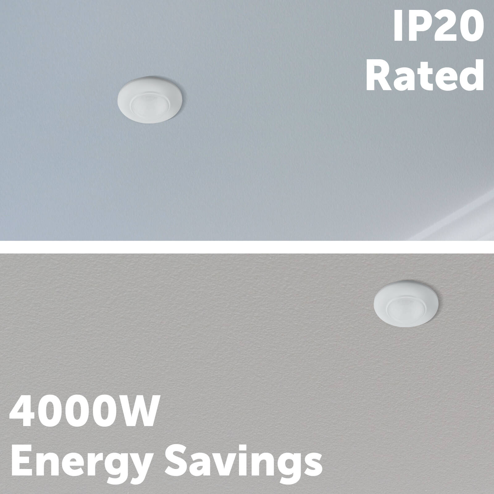 Arlec Recessed Security Motion Sensor, 360-Degree, 6m Range, Indoor & Outdoor MAL552