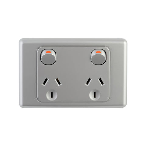 DETA Silver Double Power Point 10A 250V 6282B
