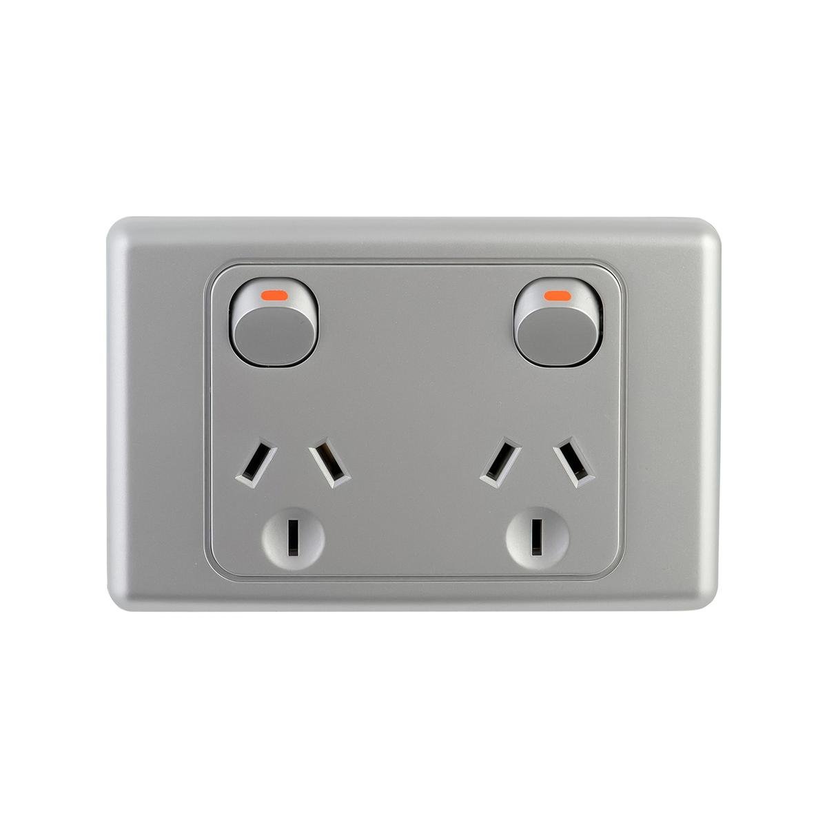 DETA Silver Double Power Point 10A 250V 6282B