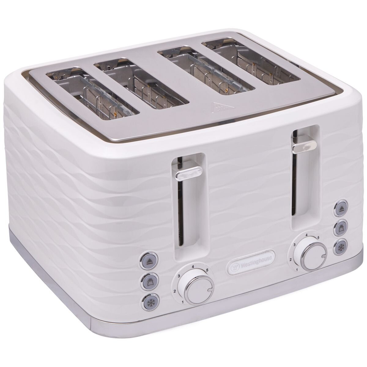 Westinghouse Kettle and Toaster Pack - 1.7L Kettle and 4 Slice Toaster - White Finish - WHKTPK14W
