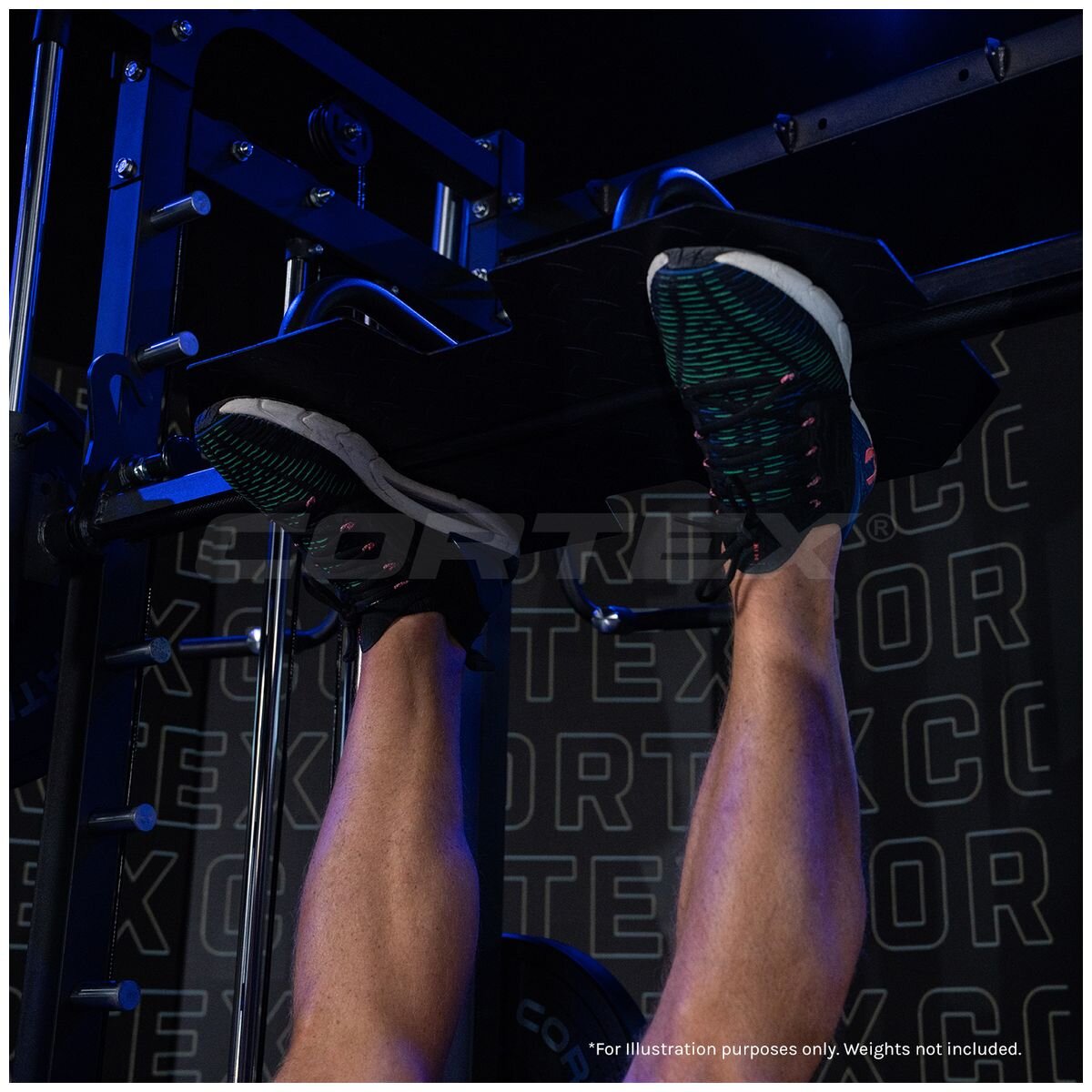 Cortex multi-gym with black finish - 2186mm high, 1513mm wide, 2035mm deep - CSST-SM25