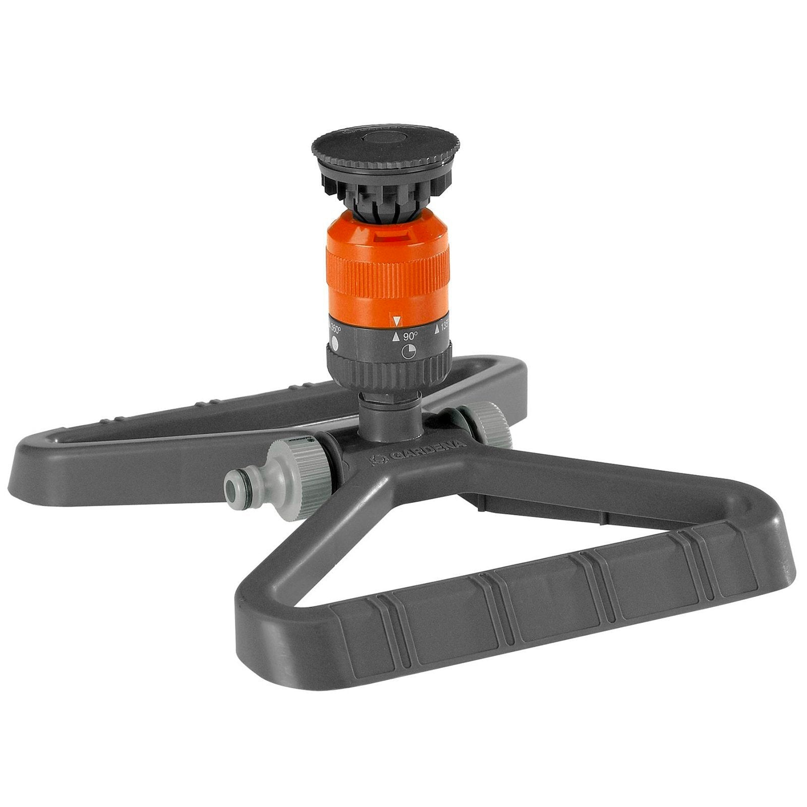 GARDENA Vario Comfort Circular Sprinkler, 225m² Coverage, 17m Spray, Weighted Base