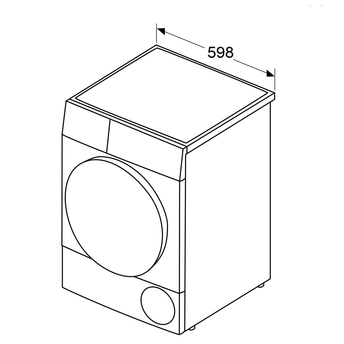 Bosch Series 8 8kg Heat Pump Dryer - 9 Star Energy Rating, Touch Controls, Drum Light - WQG235D8AU