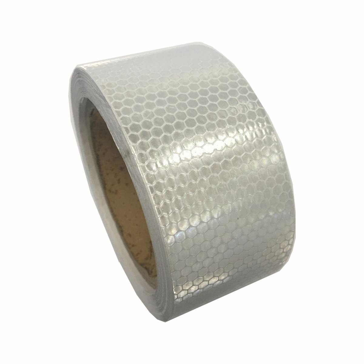 Brutus 50mm x 10m White PVC Reflective Safety Tape