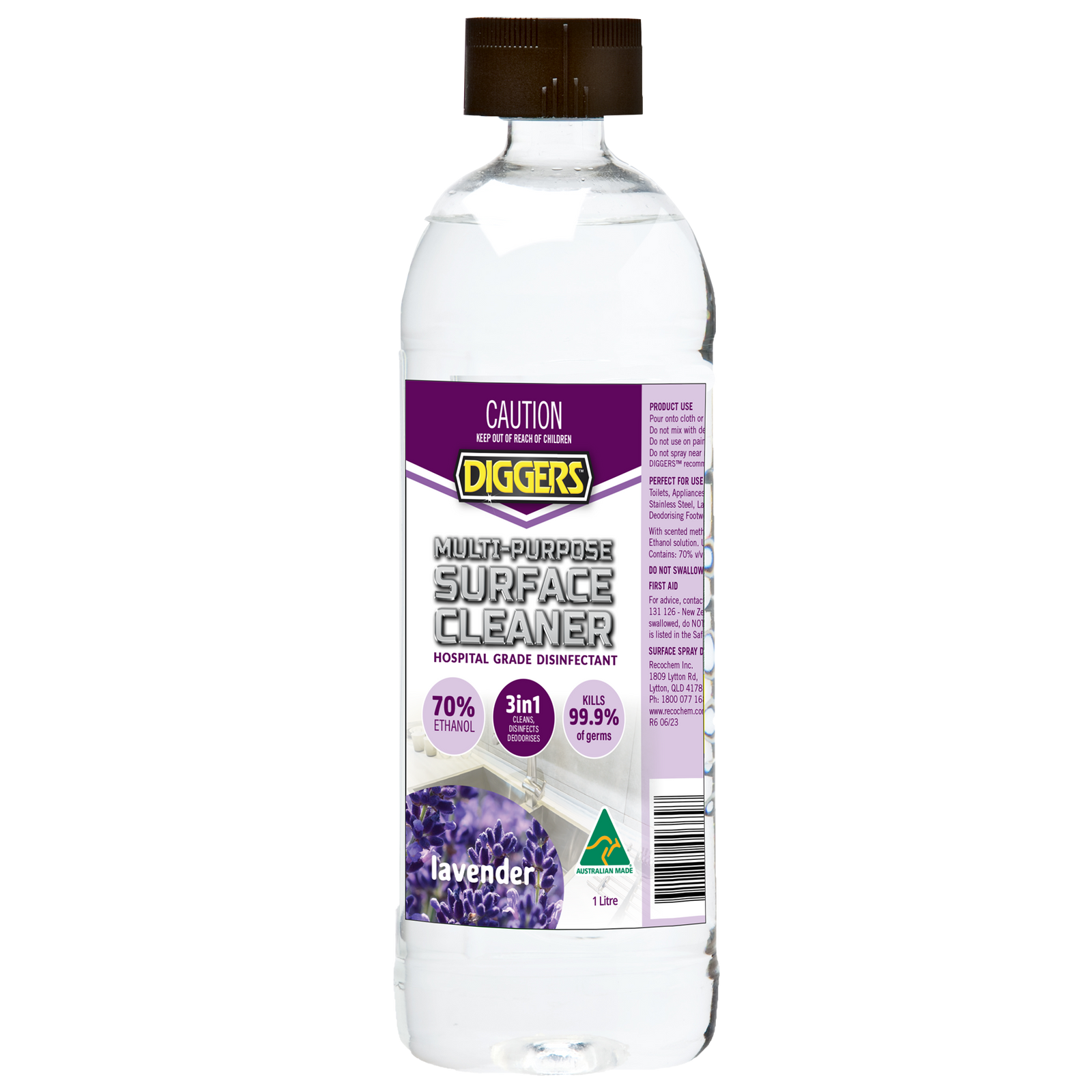 DIGGERS Lavender Multi-Purpose Surface Cleaner 1L