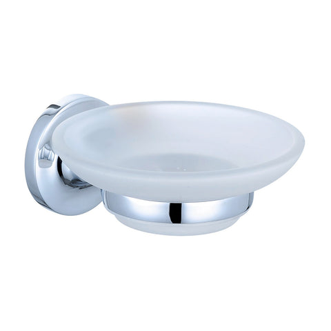 Mondella Prelude Chrome Metal and Glass Soap Dish