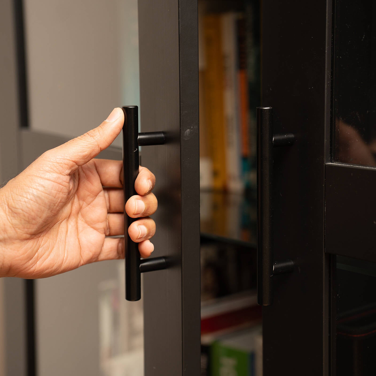 Taskmaster 96mm Matte Black T Handle - 10 Pack Cabinet Handles