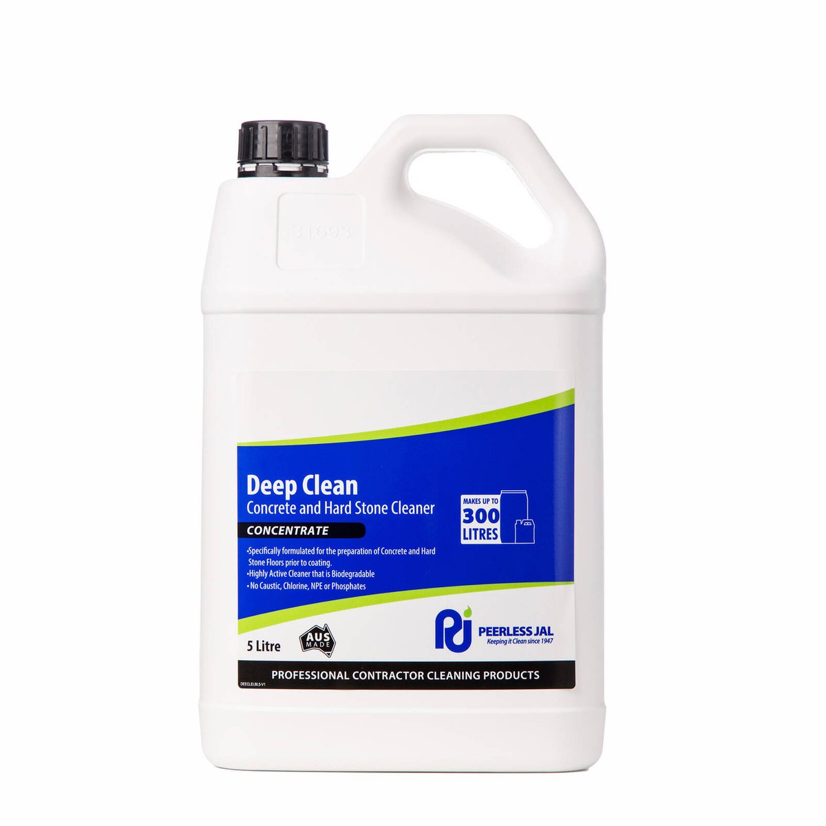Peerless JAL Deep Clean Slate & Hard Stone Cleaner 5L Concentrated Liquid