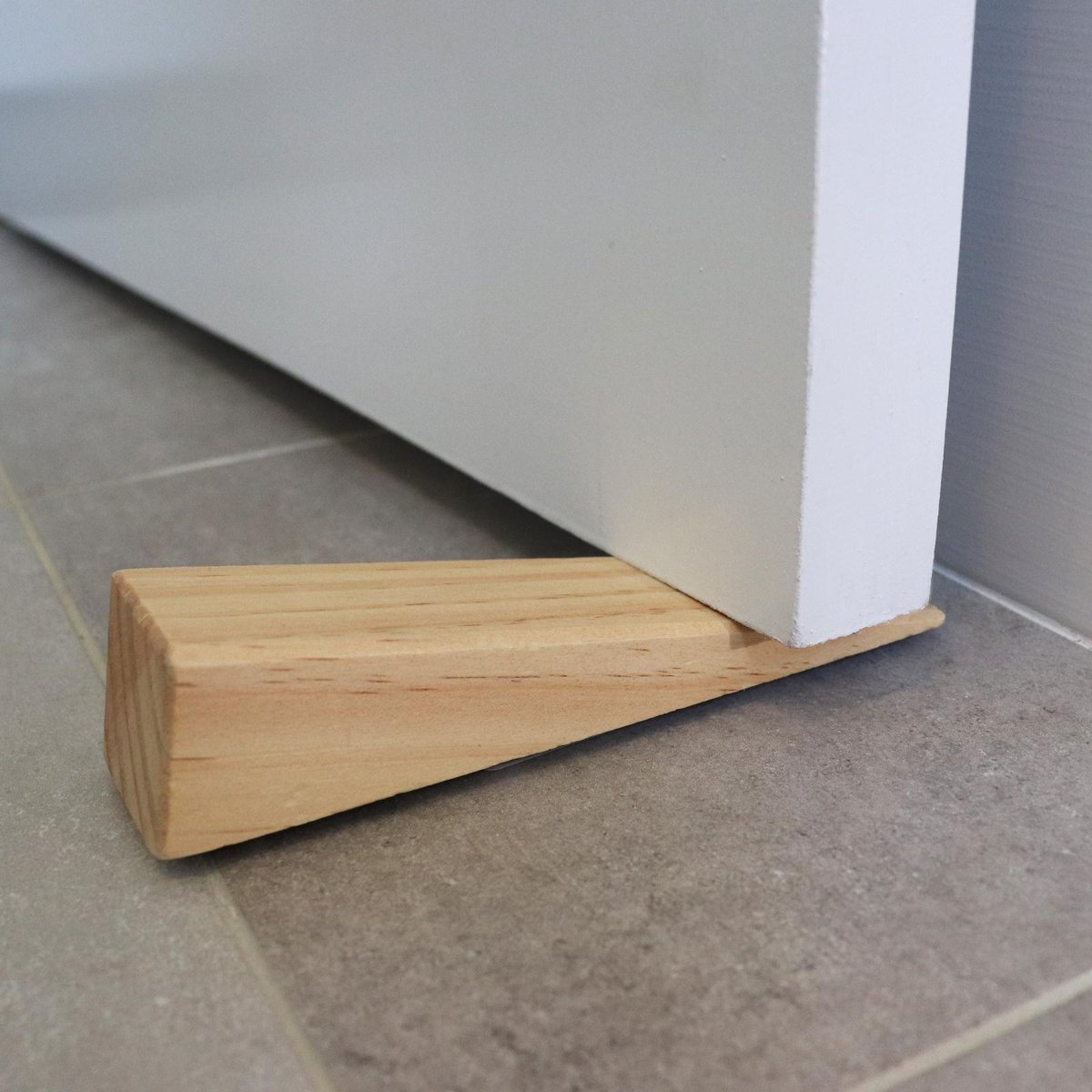 Adoored Large Light Timber Door Wedge - Interior, Natural Timber