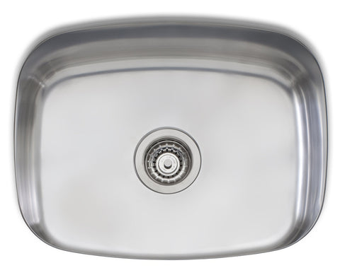 Oliveri Endeavour Single Bowl Undermount Sink - 35L Bowl, 304 Stainless Steel, Australian Made - EE50U