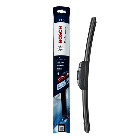 Bosch 16" 400mm E16 Flat Endurance Wiper Blade Hook Type Adapter
