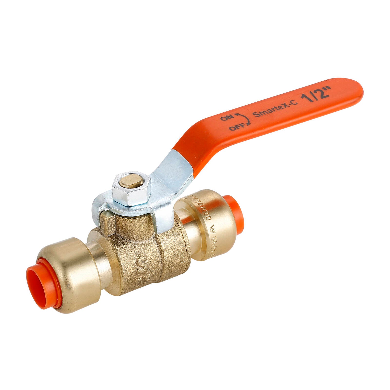 SmarteX-COPPER 15mm Ball Valve, Lead Free Brass Push-Fit