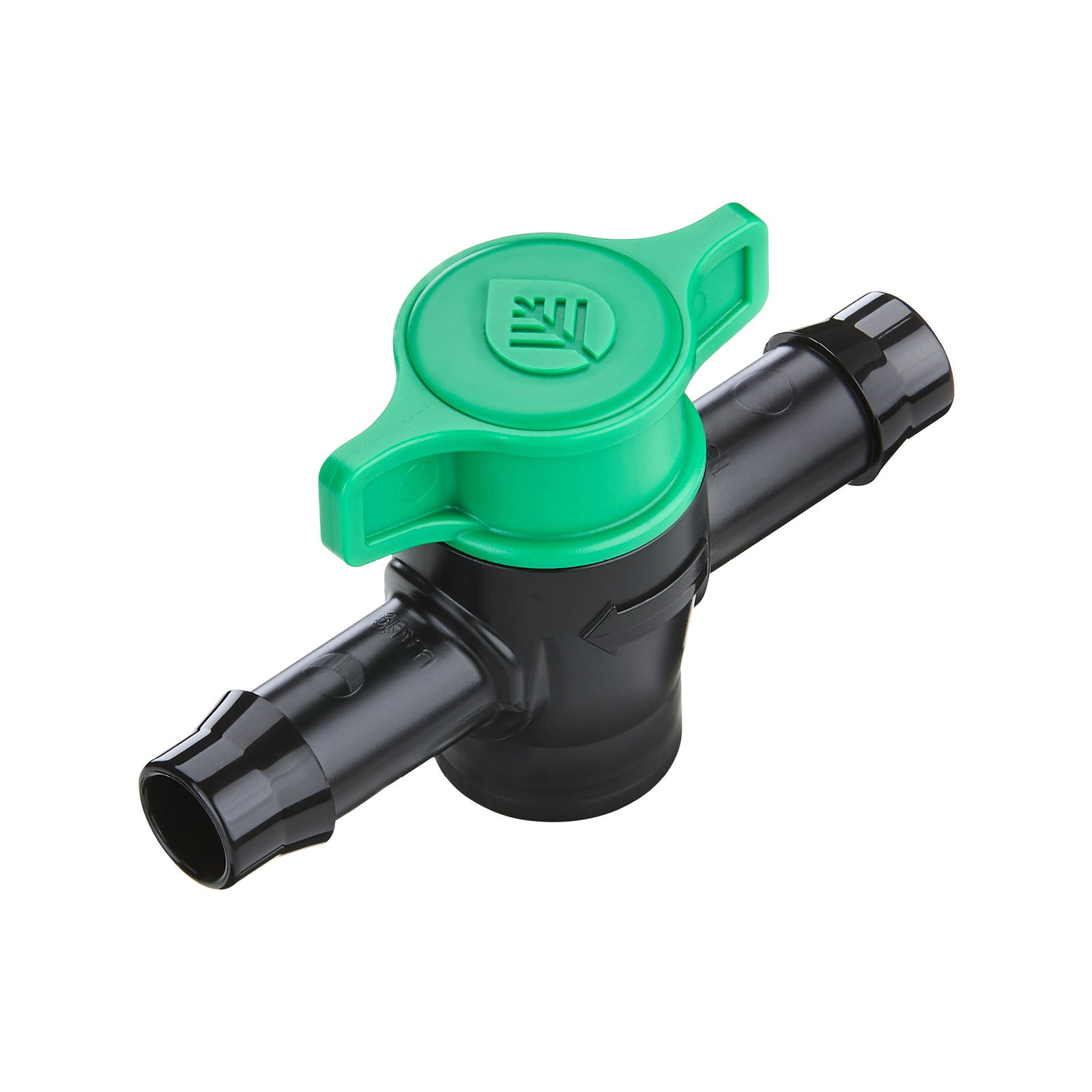 Pope 13mm In-Line Barbed Tap - Black & Green Poly Irrigation Flow Control, 1000kPa