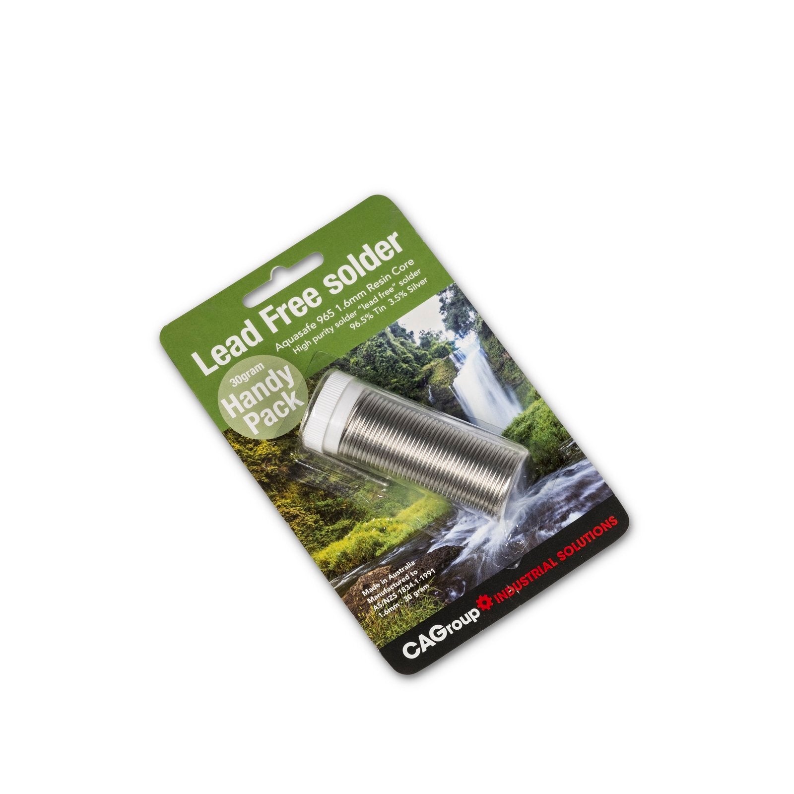 CAgroup Building Solutions 30g 0.965m x 1.6mm Lead Free Resin Core Solder, Handy Pack