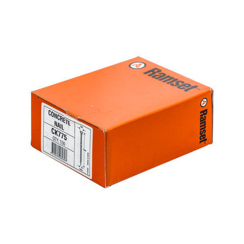 Ramset 4.2 x 75mm Striated Concrete Nails - Zinc Plated Carbon Steel, 100 Pack