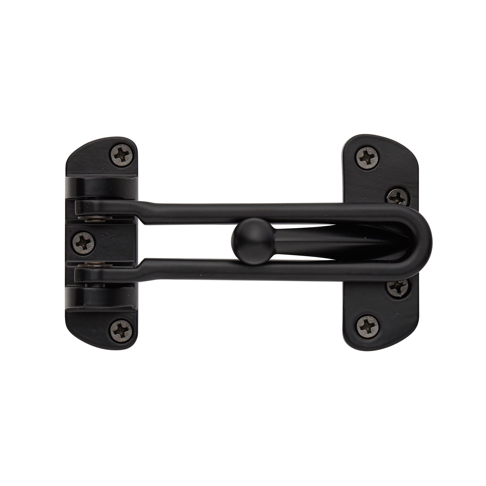 Delf Architectural 60 x 110mm Matt Black Solid Brass Security Door Guard