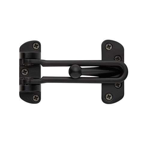 Delf Architectural 60 x 110mm Matt Black Solid Brass Security Door Guard