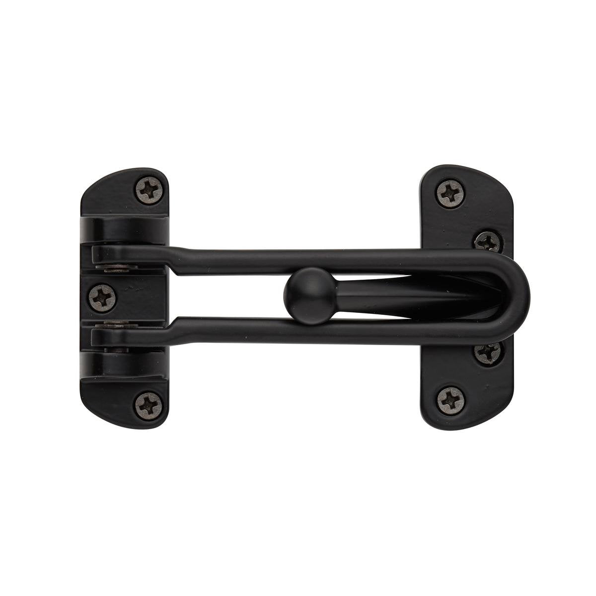 Delf Architectural Door Guard - 60mm x 110mm - Solid Brass - Matte Black - SuperSaverAU - view 1