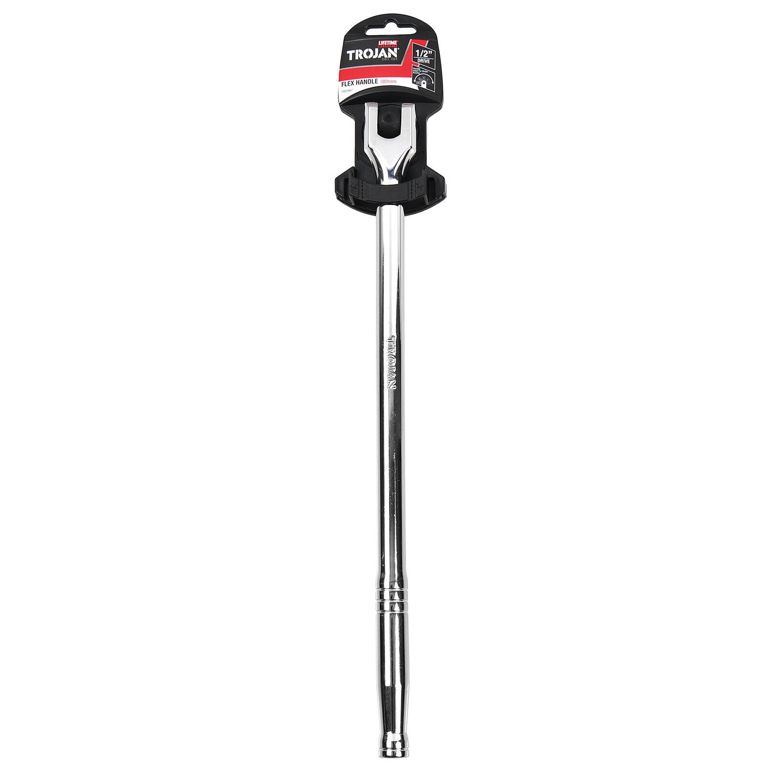 Trojan 380mm Breaker Bar 1/2" Drive Chrome Vanadium Flex Handle
