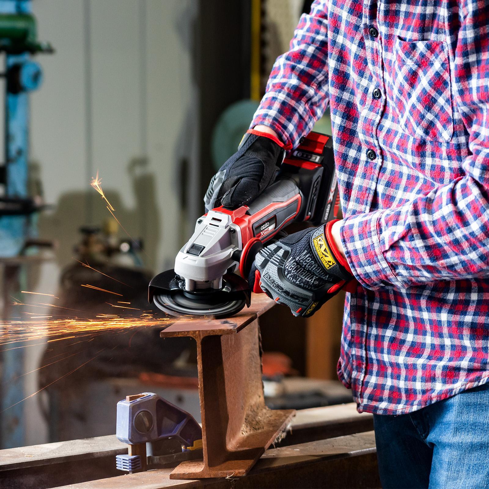 Ozito PXC 18V 115mm Cordless Angle Grinder - Skin Only PXAGS-115