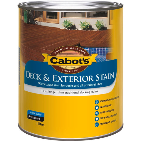 Cabot's 1L October Brown Water Based Deck & Exterior Timber Stain