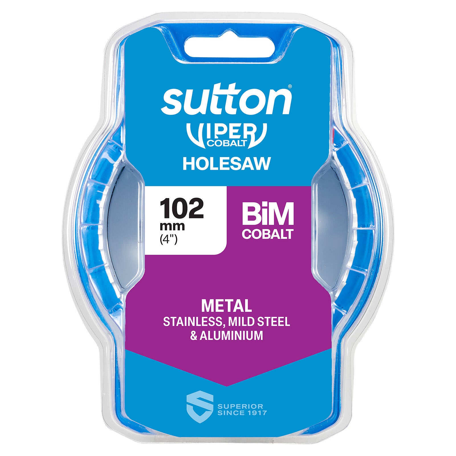 Sutton Tools 102mm Viper Cobalt Bi-Metal Holesaw, 32mm Drilling Depth