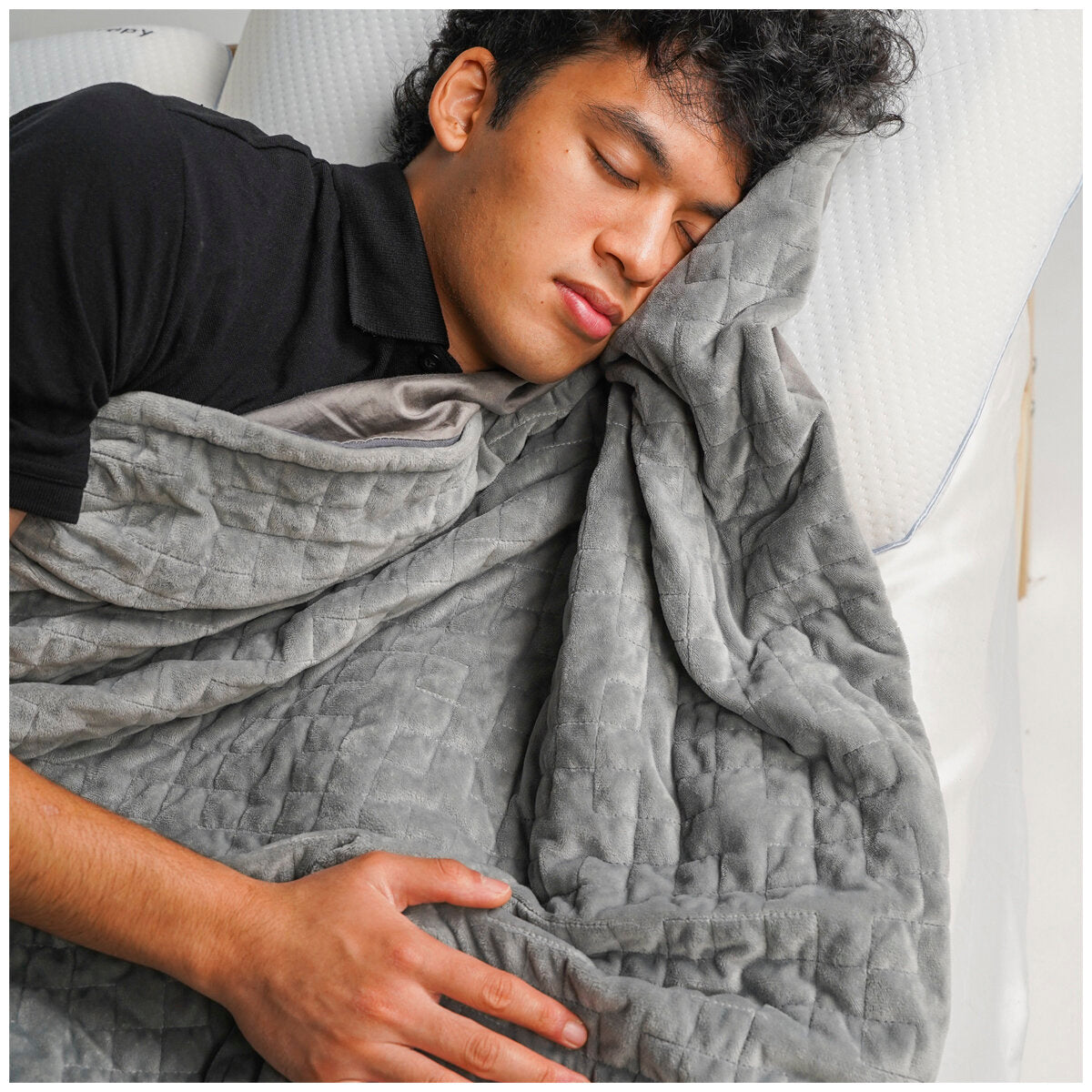 Therapy King Blanket with Cover 10kg Space Gray - SuperSaverAU - view 3