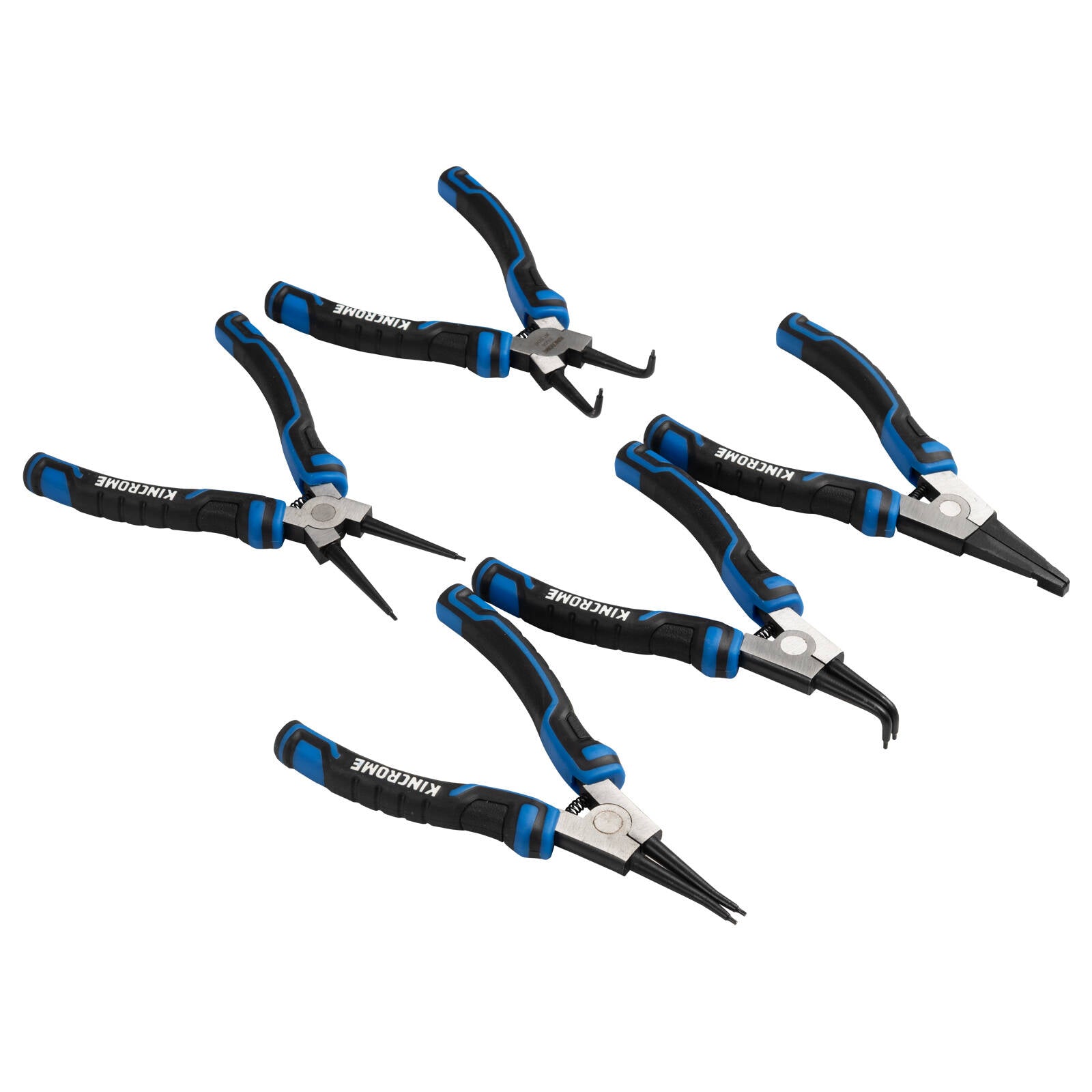 Kincrome 5 Piece Circlip Plier Set Internal & External Straight & Bent