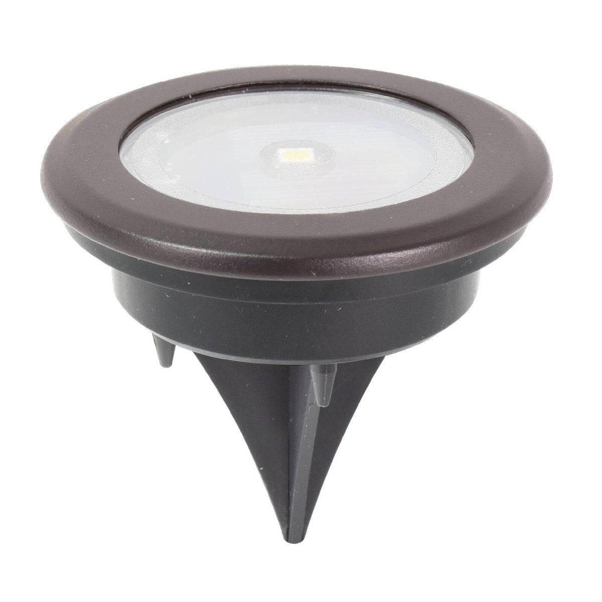 Click Orb 8 LED Solar Disc Light, 70mm, Black, 8 Pack, Weather Resistant