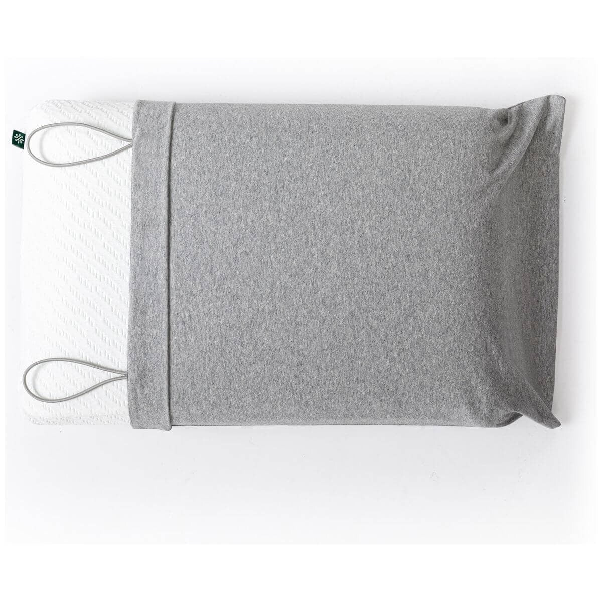 Zinus Green Tea Memory Foam Pillow with Travel Pouch - Charcoal Infused, Cool-Feel Cover - AU-PMPMP1-06S