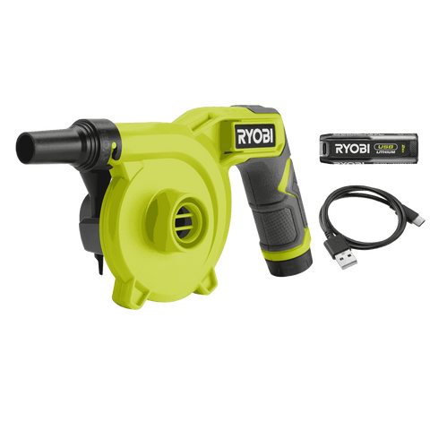 Ryobi USB High Volume Inflator 2Ah Kit RVI4K