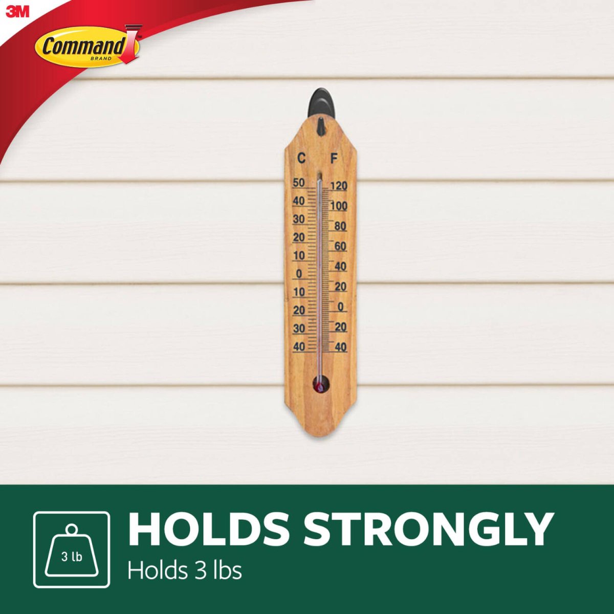 Command Outdoor Medium Terrace Hooks - Slate