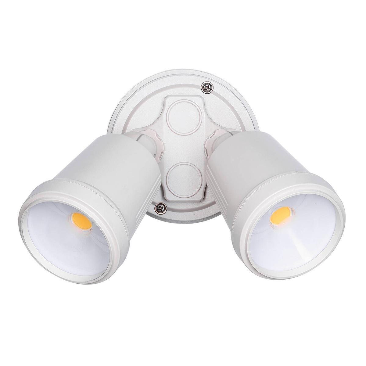 Brilliant Raptor III Twin Flood Light - 20W - 1800 Lumens - Beige - Adjustable - SuperSaverAU - view 1