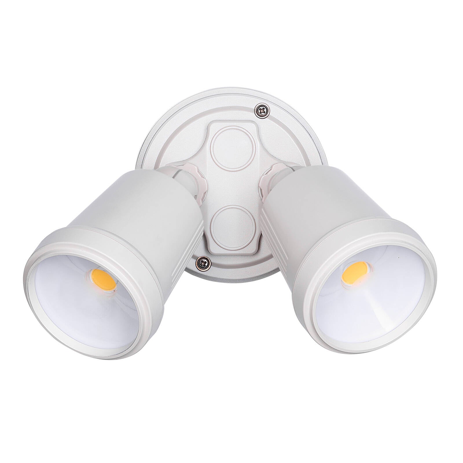 Brilliant Raptor III Twin 20W Outdoor Flood Light Beige, Adjustable Heads, Weather Resistant 22601/09