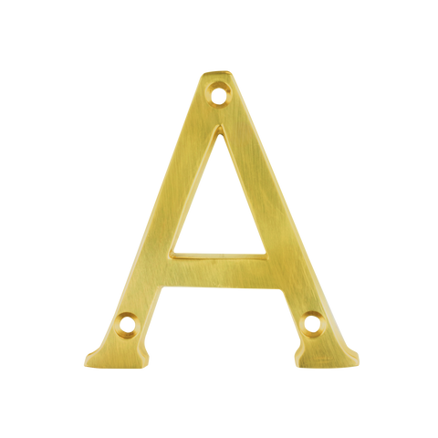 Sandleford Windsor Brass House Letter A 75mm