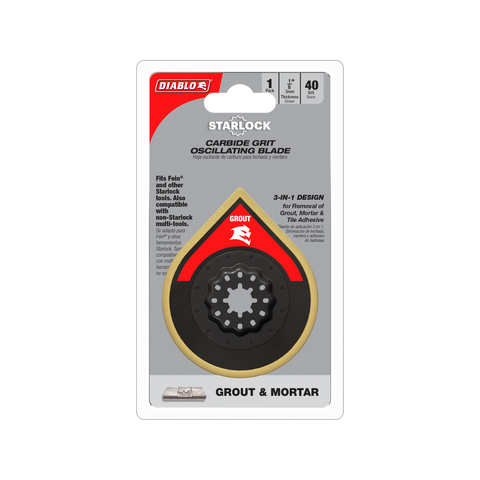 Diablo 70mm Starlock Carbide Grit Multi-Tool Blade for Grout & Mortar