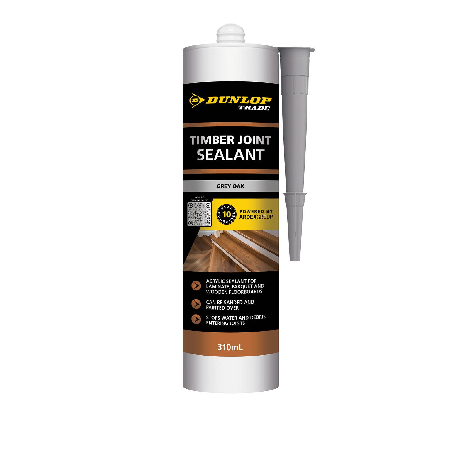 Dunlop 310ml Silicone Timber Joint Sealant - Silver Grey Oak