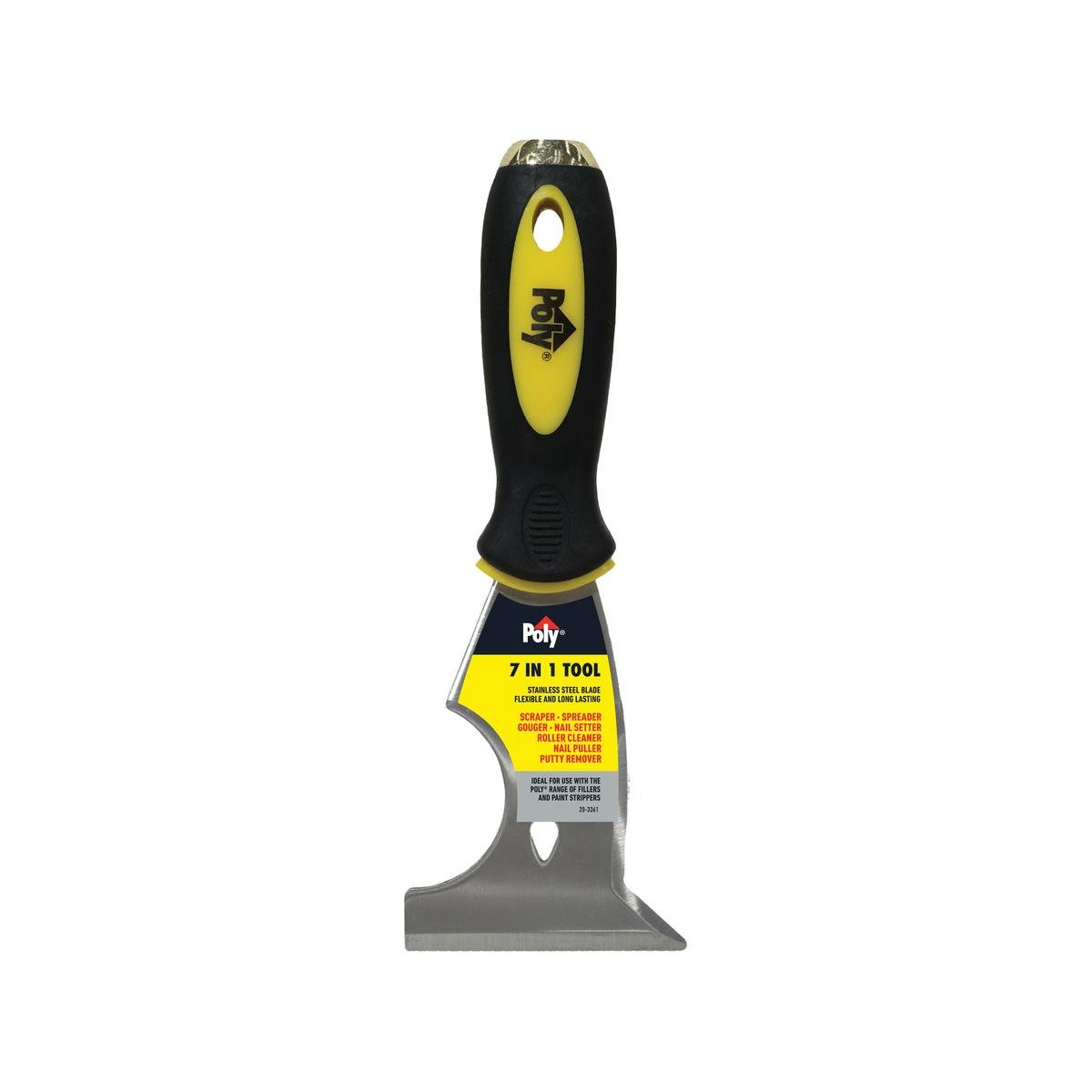 Poly 7 In 1 75mm Stainless Steel Paint Tool Scraping and Filling