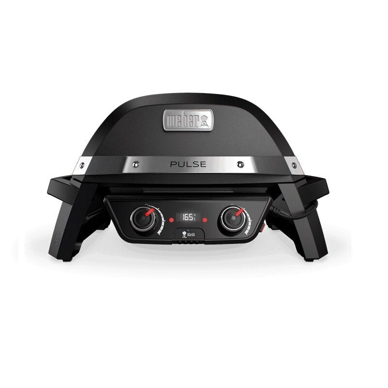 Weber Pulse 2 Burner Electric BBQ - iGrill Technology - Cast Iron Grills - Digital Thermometer - 82010024