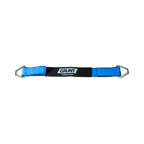 GRUNT Heavy Duty Axle Strap 50mm x 60cm Black, 4500kg Lashing Capacity