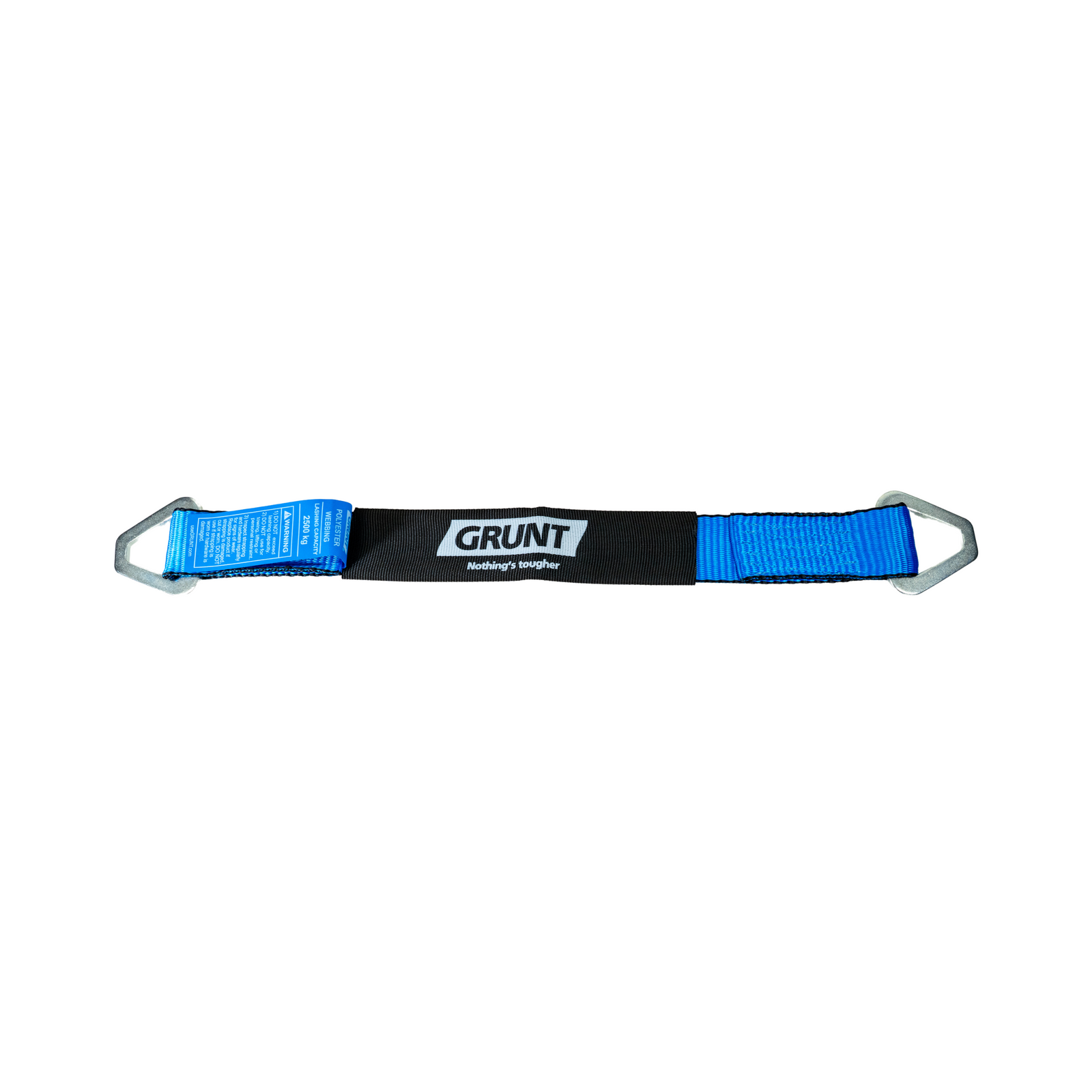 GRUNT Heavy Duty Axle Strap 50mm x 60cm Black, 4500kg Lashing Capacity