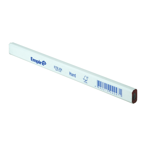 Empire True Blue Hard 4H Masonry Pencil - Flat Marking Pencil for Concrete, Stone & Brick