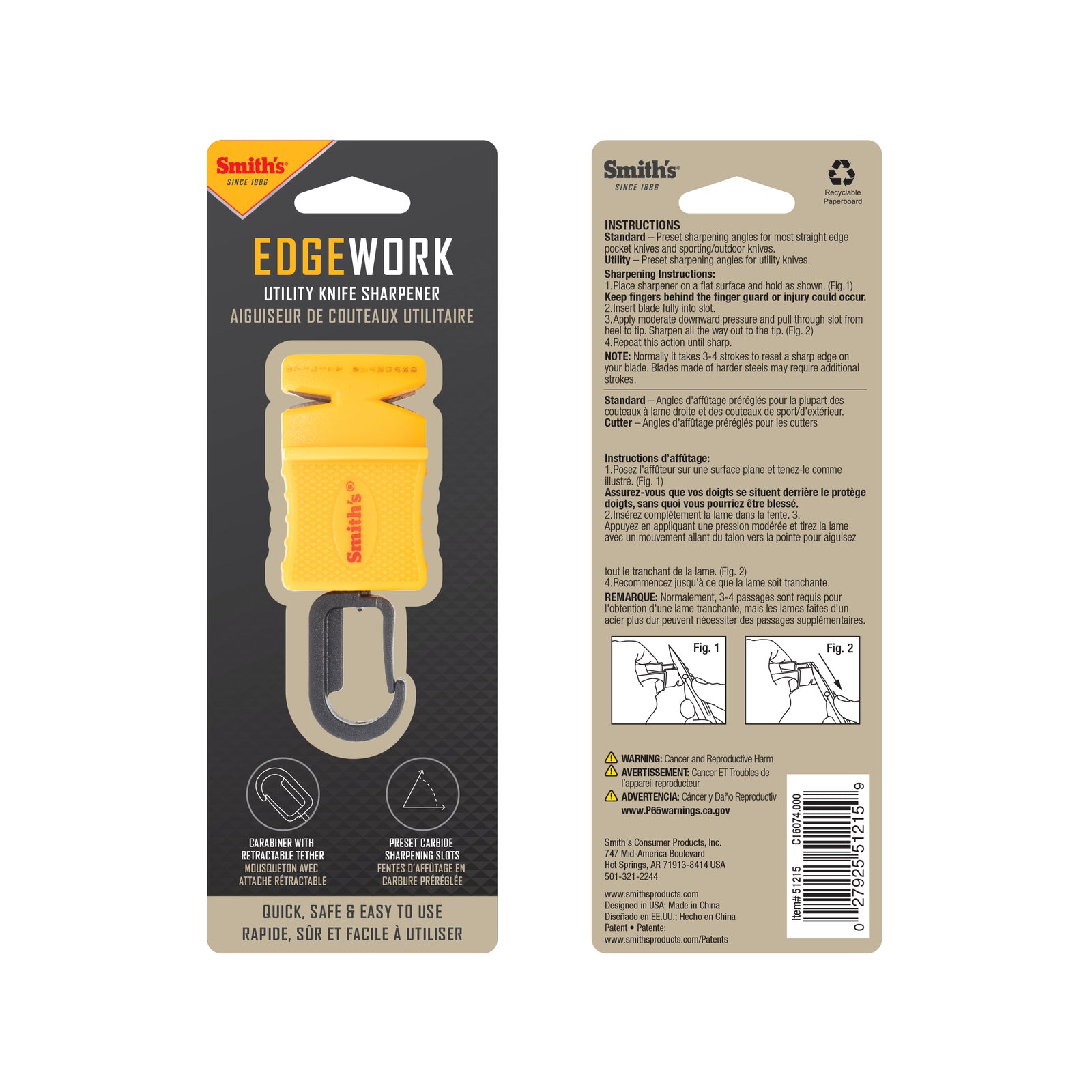 Smith's EdgeWork Site Utility Knife Sharpener