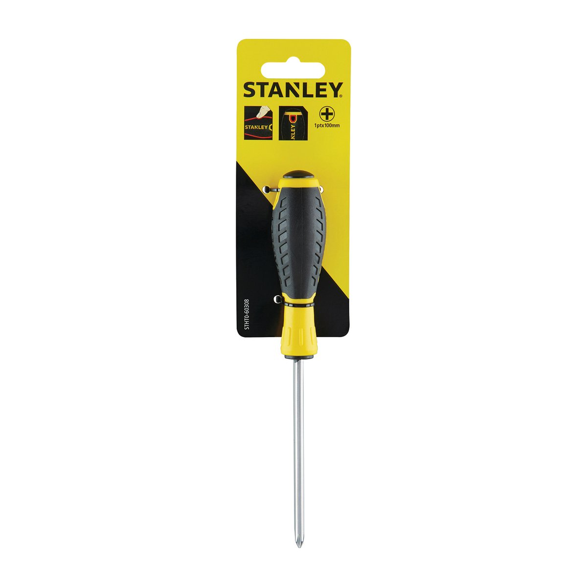 Stanley 1 x 100mm Phillips Head Essentials Screwdriver Yellow
