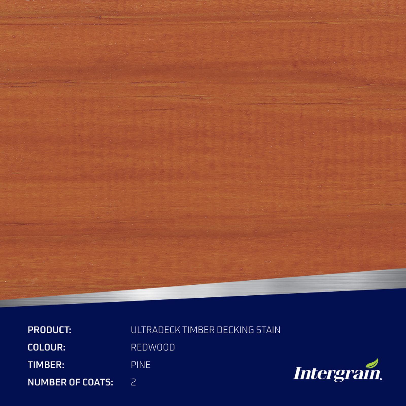 Intergrain 250ml Redwood NaturalStain Timber Stain Water Based